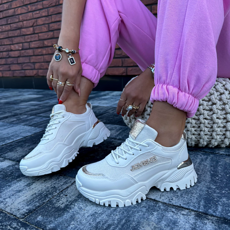 Béžovo-zlaté tenisky