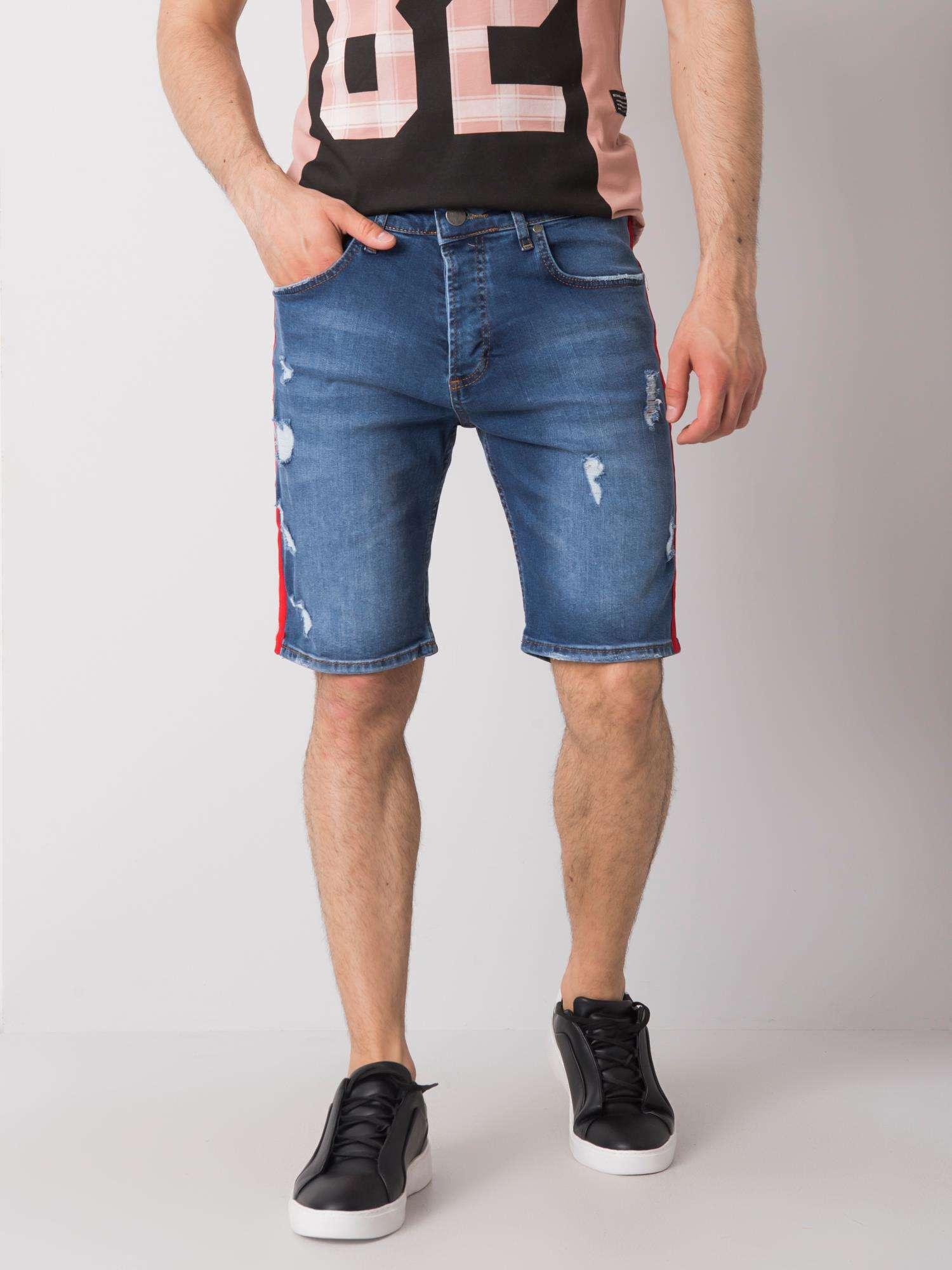 Modré džínové kraťasy