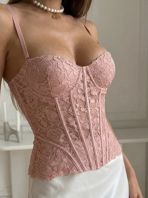 Růžový korzet