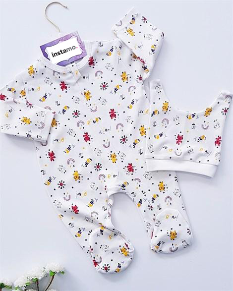 Bavlněný overal s čepičkou